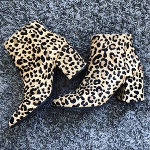 Steve Madden booties leopard print